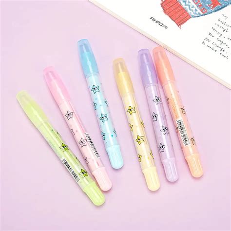 1pc Cute Kawaii Star Rubber Erasers Lovely Stripe The Stars Pencil