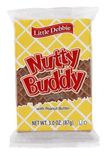 Little Debbie Nutty Buddy Cookies with Peanut Butter Perspective: front ...