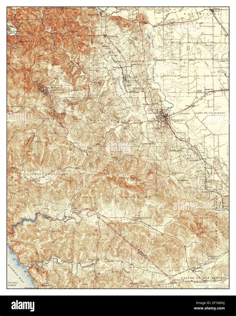 Sebastopol California Map 1942 162500 United States Of America By Timeless Maps Data Us