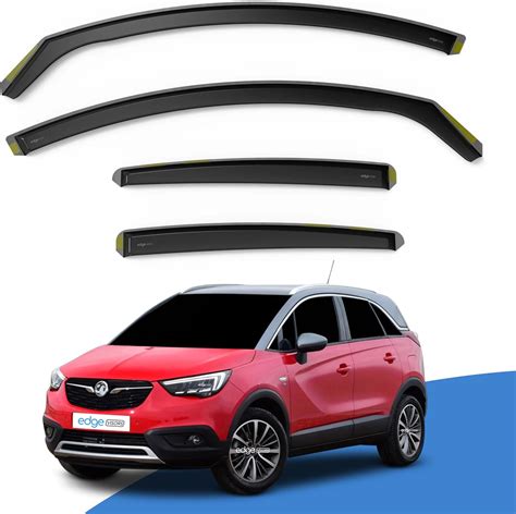 EdgeVisors Wind Deflectors Set Fits Vauxhall CROSSLAND X 2017 Onwards