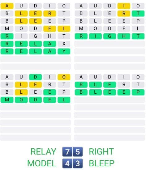 Todays Daily Quordle Puzzle 64 Answer March 29 2022 4 Words Solution