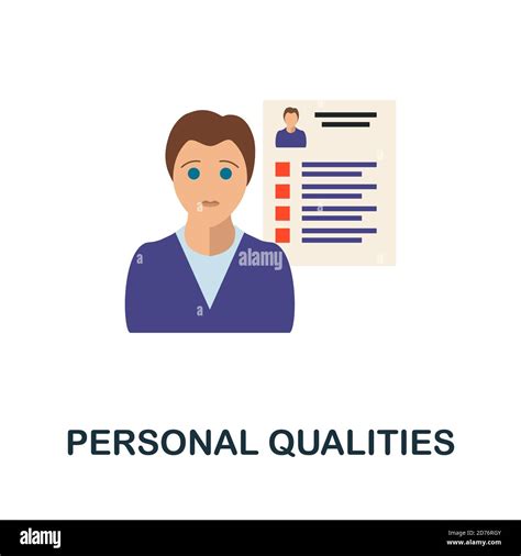 Personal Qualities Icon Simple Element From Business Motivation