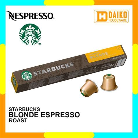 Promo Starbucks Capsule By Nespresso Blonde Espresso Roast Coffee Capsules Diskon Di