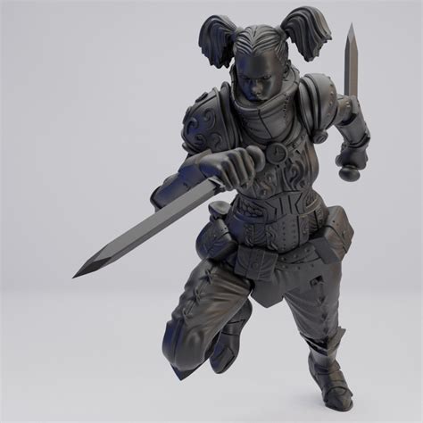 Hot Goblin レイダー 女性 ミニチュア ホットゴブリン 短剣 女盗賊