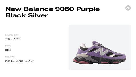 New Balance 9060 Purple Black Silver U9060rvb Release Info