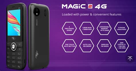 Itel Magic G Feature Phone With Wi Fi Hotspot Tethering Launched In