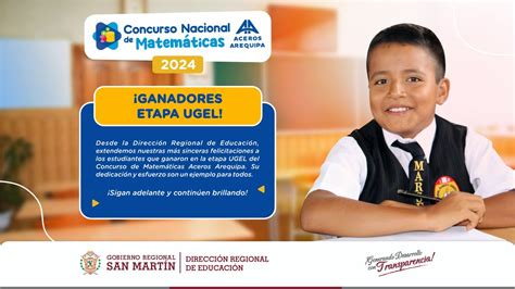 Resultados del Concurso Nacional de Matemáticas Aceros Arequipa