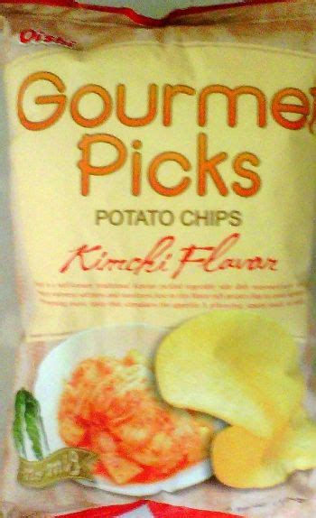 Oishi Gourmet Picks Potato Chips Kimchi Flavor 4 59oz Potato Chip