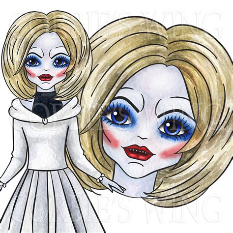 Watercolor Chucky. Tiffany Glen Glenda horror clipart. | Etsy