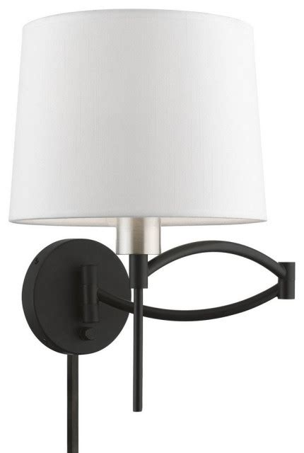 1 Light Swing Arm Wall Sconce In Refinedmodern Style 15 Inches Tall And 11 Transitional