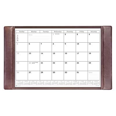 Dacasso Leather Calendar Desk Pad - Chocolate Brown in Nepal at NPR 29610, Rating: 4.4