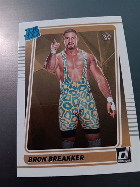 Panini Chronicles Wwe Donruss Bron Breaker Rated Rookie Ebay