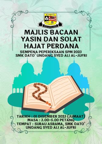 Majlis Bacaan Yasin Dan Solat Hajat 2023 Sya Hida Flip PDF AnyFlip