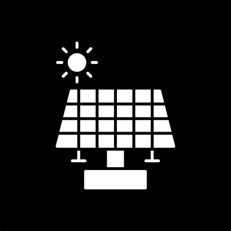 Solar Panel Glyph Inverted Icon 42799603 Vector Art At Vecteezy