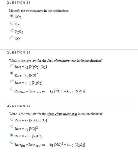 Solved A Proposed Mechanism Of A Reaction Is Shown Below Chegg