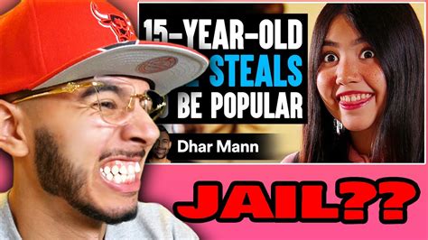 Year Old Girl Steals To Be Popular Dhar Mann Reaction Youtube