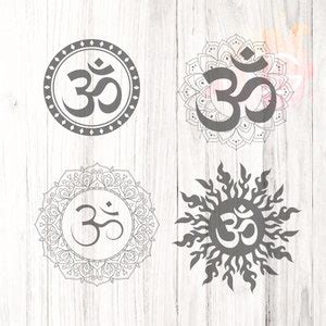 Aum Symbol Mandala, Meditation Mandala, Yoga Mandala Cut File Digital Download, Svg, Png ...