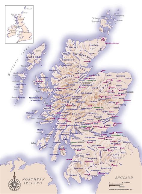 Clan Lands Map Scotland Map Scotland History Scottish Clans