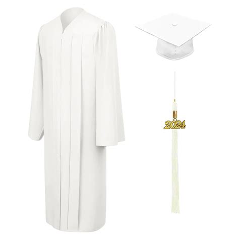 Matte White Bachelors Cap & Gown – Gradshop