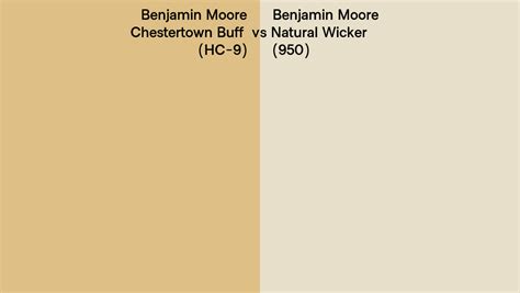 Benjamin Moore Chestertown Buff Vs Natural Wicker Side By Side Comparison