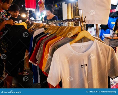 Tourist Come To Chatuchak Night Market for Shopping C Editorial Stock ...