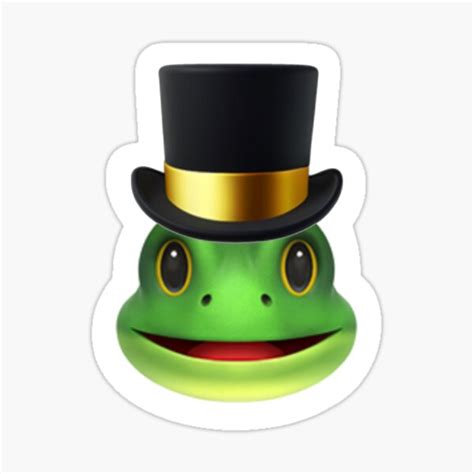 Emoji Top Hat Stickers | Redbubble