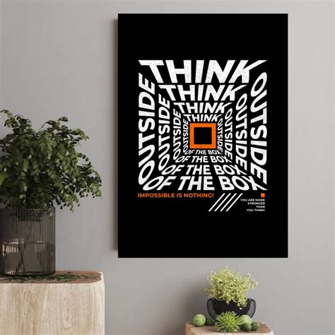 Jual Poster Motivasi Poster Kata Kata Inspirasi Quote Think Out Of The