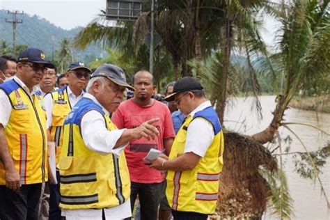 Menteri Pupr Basuki Turun Tangan Penanganan Banjir Sumbar Tuntas Dua Pekan