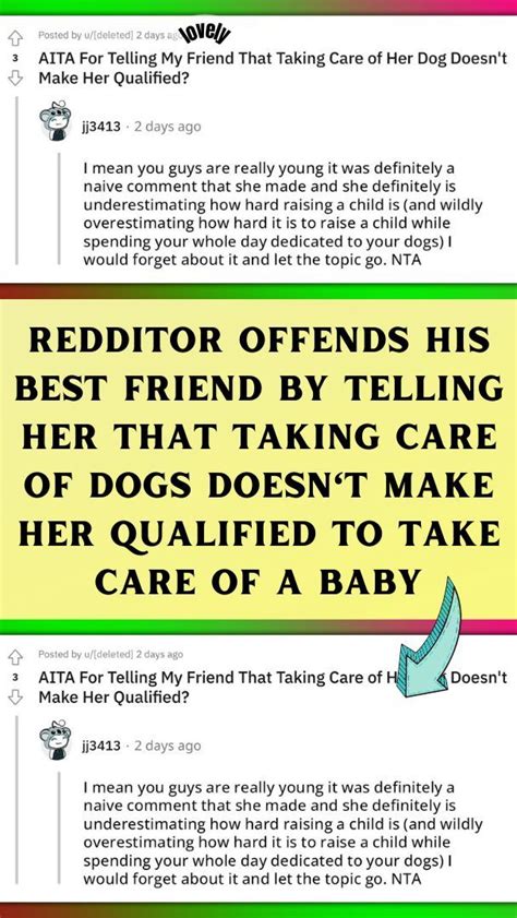 Redditor Offends His Best Friend By Telling Her That Taking Care Of