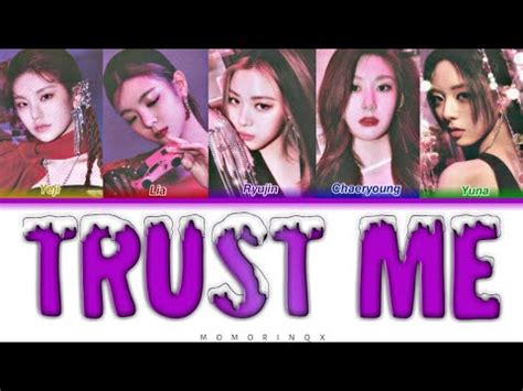 Itzy Trust Me Midzy Kolay Okunu Color Coded Easy Lyrics