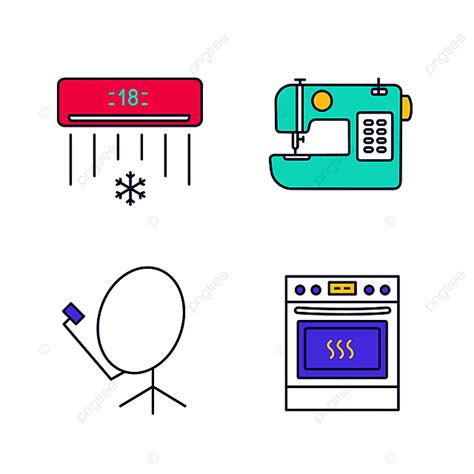 Household Appliances Vector Art Png Household Appliance Color Icons