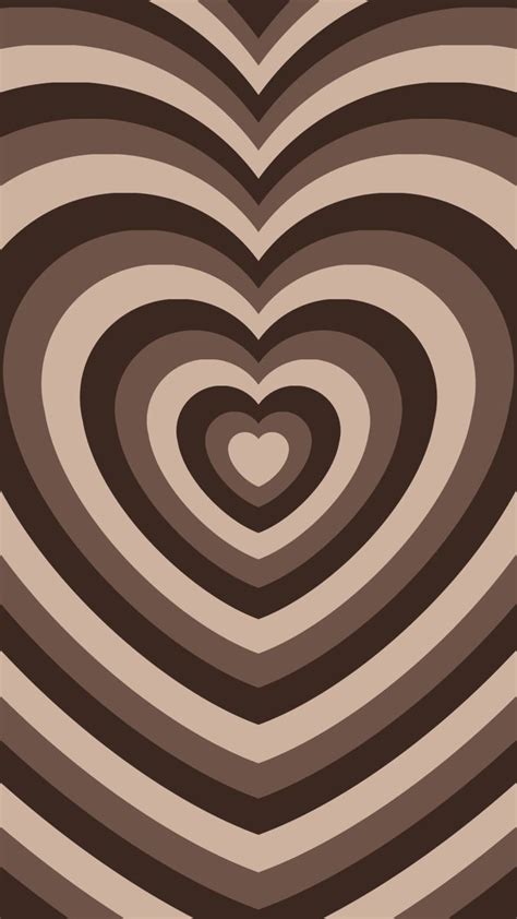 Brown Heart Aesthetic Wallpaper Aestetic😘😘😘 Şirin çizim Kahverengi Telefon Duvar Kağıdı