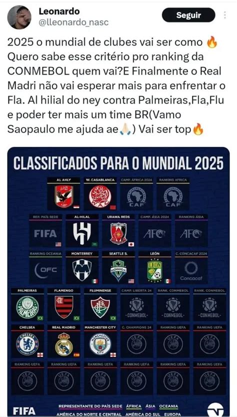 Mundial De Clubes Em 2025 Com Palmeiras Flamengo E Fluminense