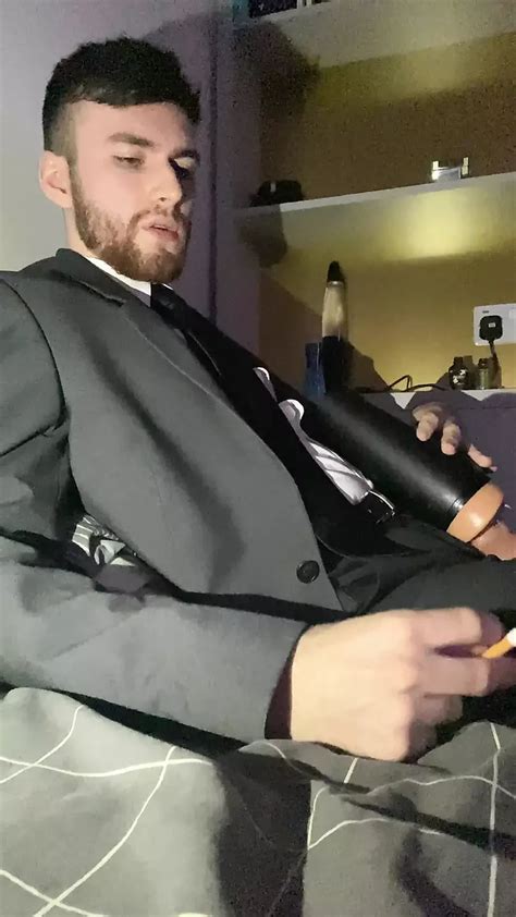 Flopped Cock Out Of Suited Trousers British Gay Masturbation Porn Xhamster