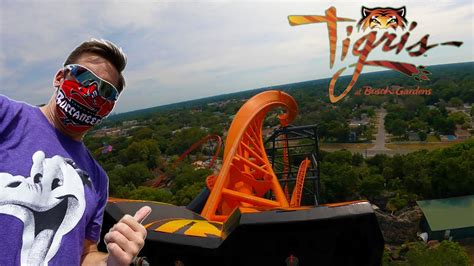 Tigris Multi Launch Coaster POV Front Row GoPro Hero9 Max Lens Mod