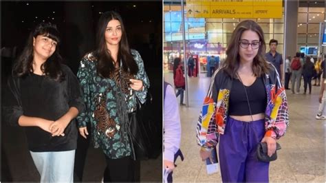 Aishwarya Rai Aaradhya Bachchan And Sara Ali Khan Return From Cannes