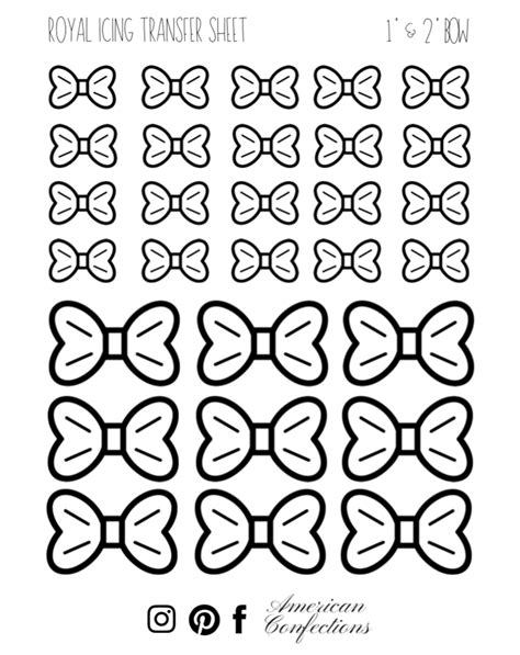 Free Printable Royal Icing Transfer Templates