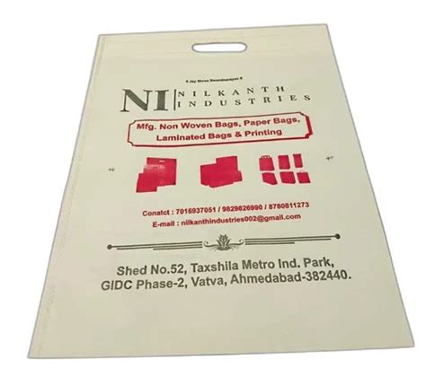 D Cut Non Woven Carry Bag With Capacity Of 5kg At Best Price In