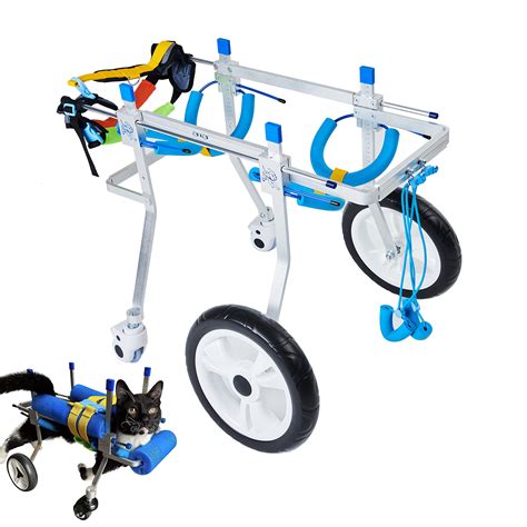 HobeyHove Adjustable 4-Wheel Dog Cart/Wheelchair, Animal Exercise