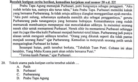 Menentukan Tokoh Utama Cerita Pembahasan Soal Un Smp Tahun 2018 Nomor 15