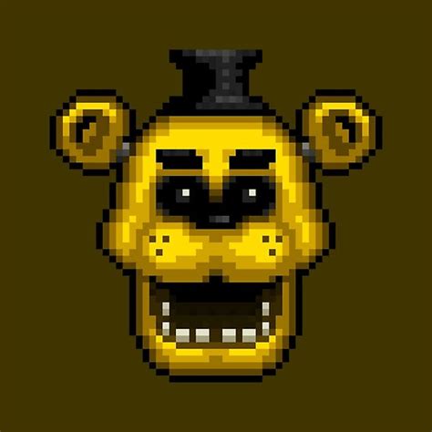 "Five Nights at Freddy's 1 - Pixel art - Golden Freddy" Posters by GEEKsomniac | Redbubble