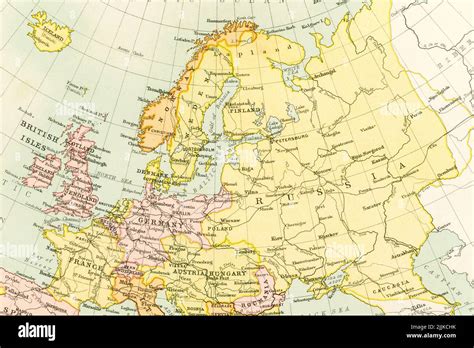 Early 20th C Map Pre Soviet Era Of Western Europe With Finland Shown