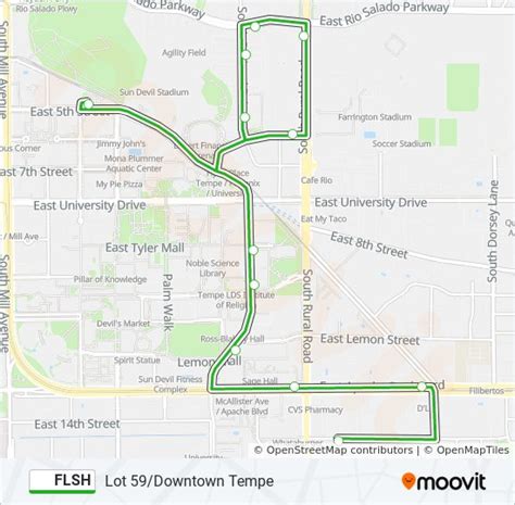 Flsh Route Schedules Stops Maps Lot Downtown Tempe Updated