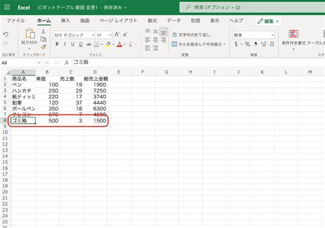 ピボットテーブルの範囲を変更する方法とは画像を使ってわかりやすく解説 U NOTE ユーノート 仕事を楽しく毎日をかっこ良く