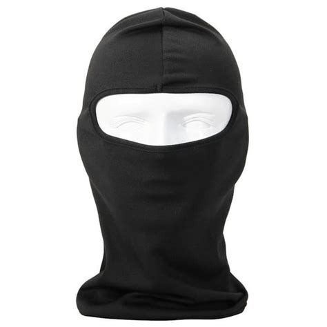 Plain Black Ninja Mask Ninja Motorcycle Mask Full Face Mask Black Riding Mask Balaclava