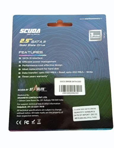 Starlite Scuda Gb Sata Ssd At Rs Sata Disk In Puri Id