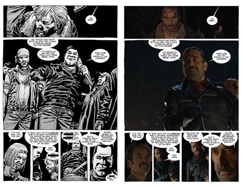 The Walking Dead Negan Intro Scene Compared To The Comics