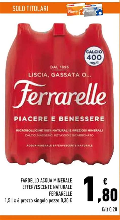 Ferrarelle Fardello Acqua Minerale Effervescente Naturale L X