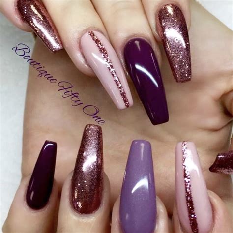 Pin By Estela Gonzalez Aguinaga On Nails ️ Purple Ombre Nails Rose