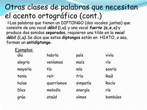 Ppt Los Acentos Ortográficos En Español Powerpoint Presentation Free